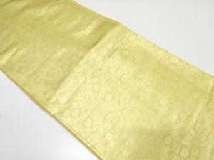 アンティーク　花更紗模様織り出し袋帯（着用可）